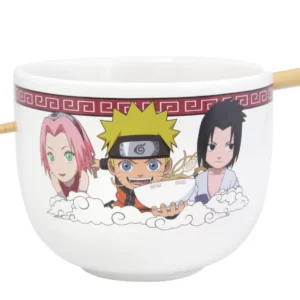 Bol à Ramen avec Baguette 414ml NARUTO - Team Seven